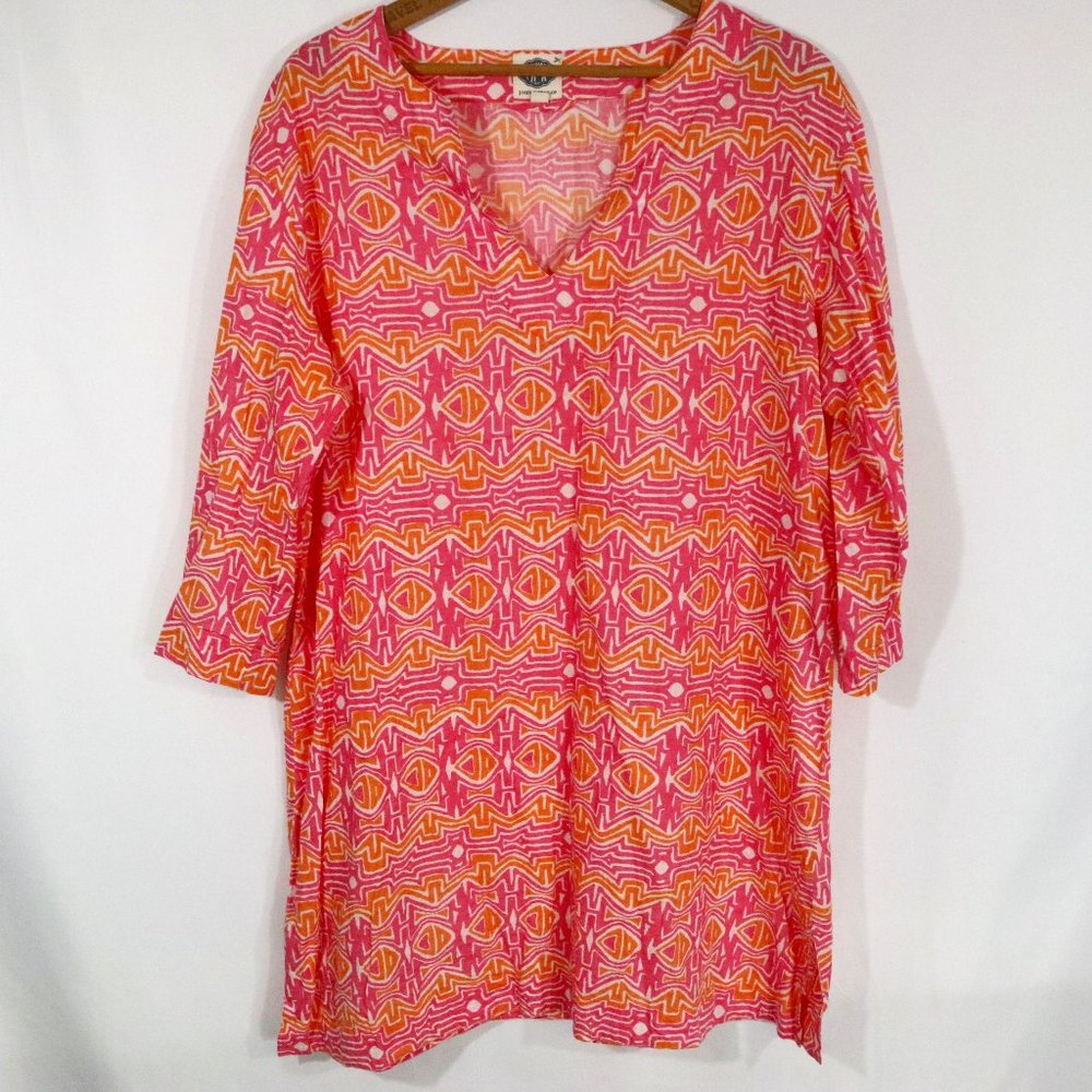 John Robshaw Tunic Top 3/4 Sleeve